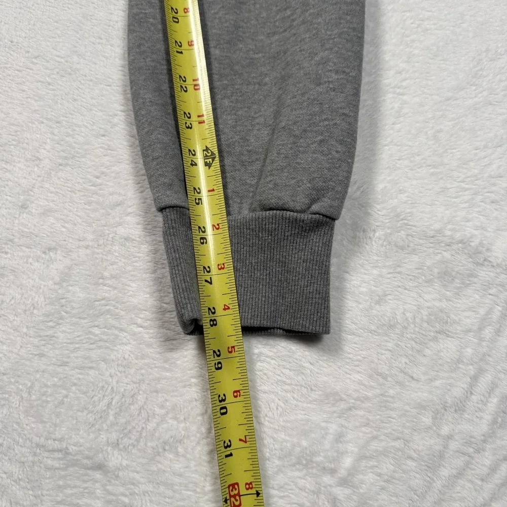 Puma Sweatpants Mens Small Gray Fleece Joggers‎ Ribbed Cuffs Logo 848417-03